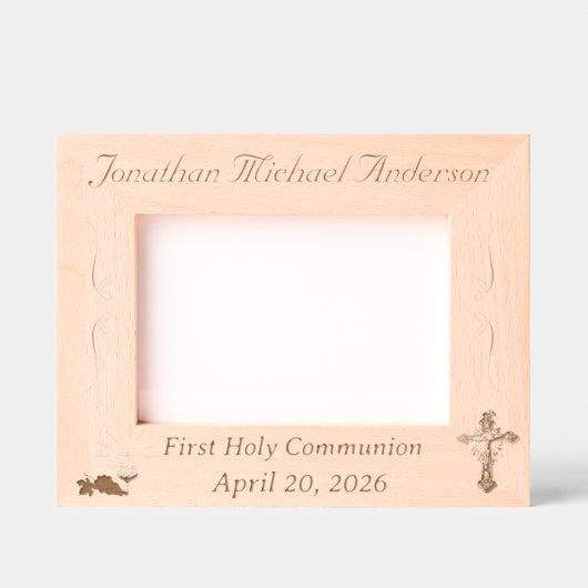 第一聖餐式 レーザー彫刻フレーム (正面)