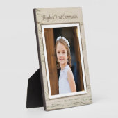 第一聖餐式！写真カスタムの卓上プラーク フォトプラーク (側面)