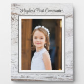第一聖餐式！写真カスタムの卓上プラーク フォトプラーク (正面)