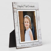 第一聖餐式！写真カスタムの卓上プラーク フォトプラーク (側面)