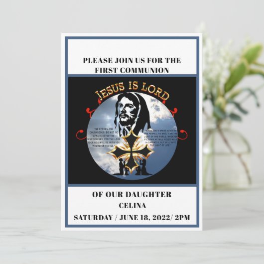 第一聖餐式 招待状 (スタンド正面)