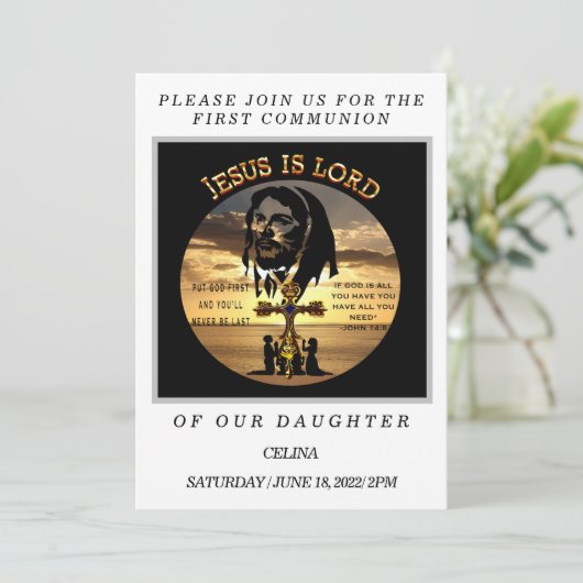 第一聖餐式 招待状 (スタンド正面)