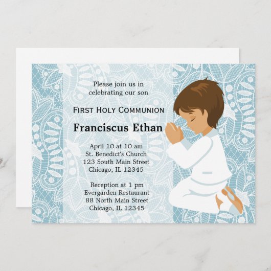 第一聖餐式 招待状 (正面/裏面)