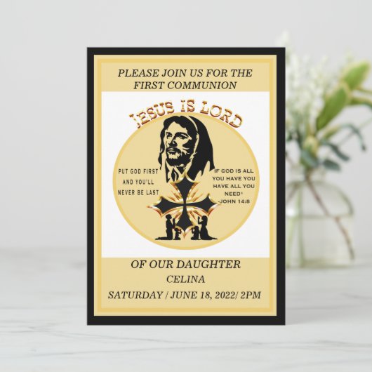 第一聖餐式 招待状 (スタンド正面)