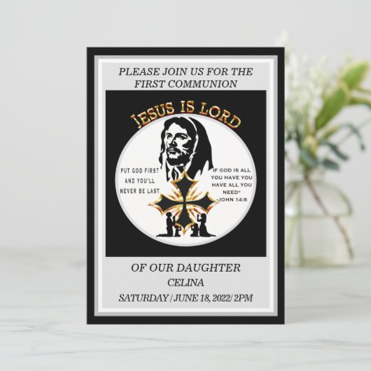 第一聖餐式 招待状 (スタンド正面)