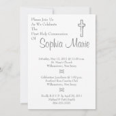 第一聖餐式 招待状 (裏面)