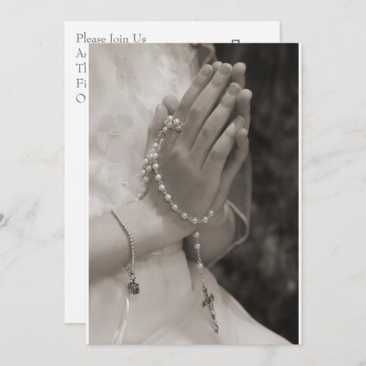 第一聖餐式 招待状 (正面/裏面)