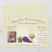 第一聖餐式 招待状 (正面/裏面)