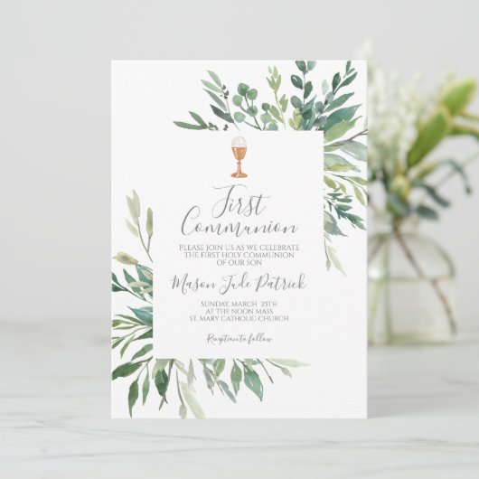 第一聖餐式 招待状 (スタンド正面)