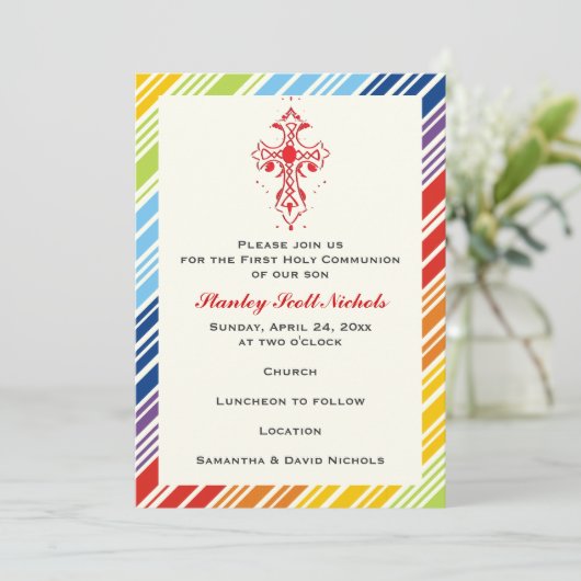 第一聖餐式 招待状 (スタンド正面)