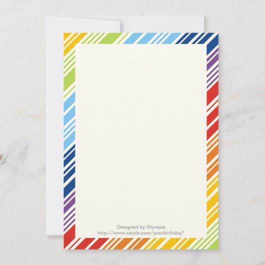 第一聖餐式 招待状 (裏面)