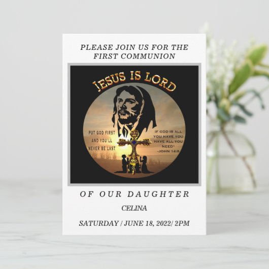 第一聖餐式 招待状 (スタンド正面)