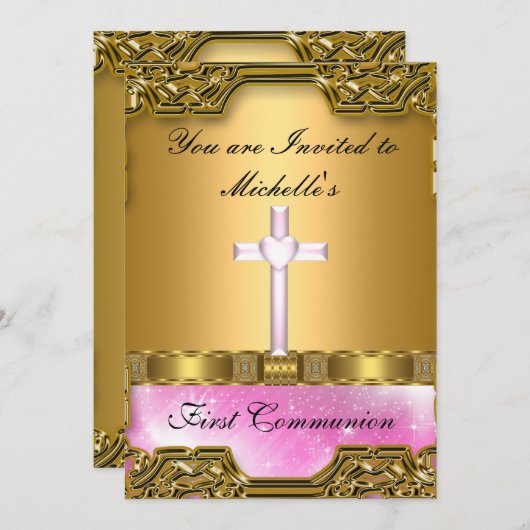 第一聖餐式 招待状 (正面/裏面)