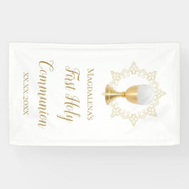 第一聖餐式 横断幕