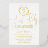 第一聖餐式 箔招待状 (正面)