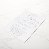 第一聖餐式 箔招待状 (回転した状態)