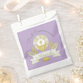 第一聖餐式、紫の第一聖式 フェイバーバッグ (クリップ留めされた状態)