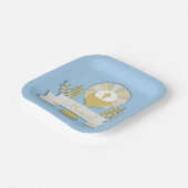 第一聖餐式、青い第一聖式 ペーパープレート (傾斜あり)