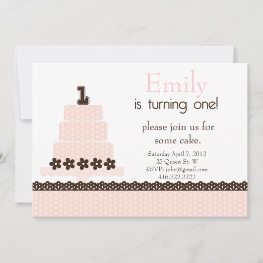 第一誕生日!招待状 招待状 (正面)