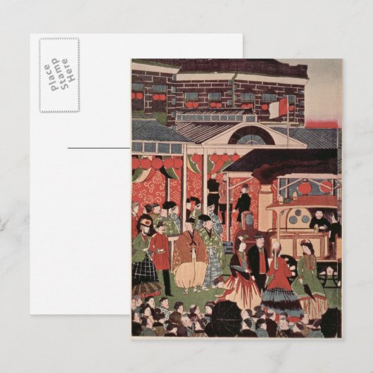 第一鉄道開業 ポストカード (正面/裏面)