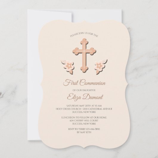 第一開花宗教招待状 招待状 (正面)