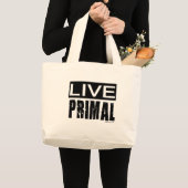 第一/paleoのダイエットは住んでいます ラージトートバッグ (正面(商品))