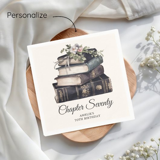 第七十ヴィンテージ巻70誕生日 スタンダードカクテルナプキン