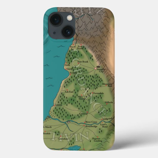 第七夜世界地図 Case-Mate iPhoneケース (裏面)