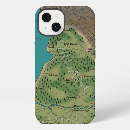 第七夜世界地図 iPhoneケース (裏面)