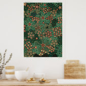 第七日本の節計画のフローラプリントの方式 ポスター (キッチン)