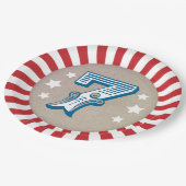 第七誕生日サーカスビッグトップ ペーパープレート (アングル)