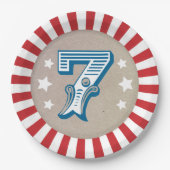 第七誕生日サーカスビッグトップ ペーパープレート (正面)