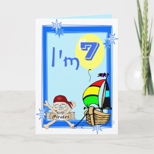 第七誕生日 カード (正面)