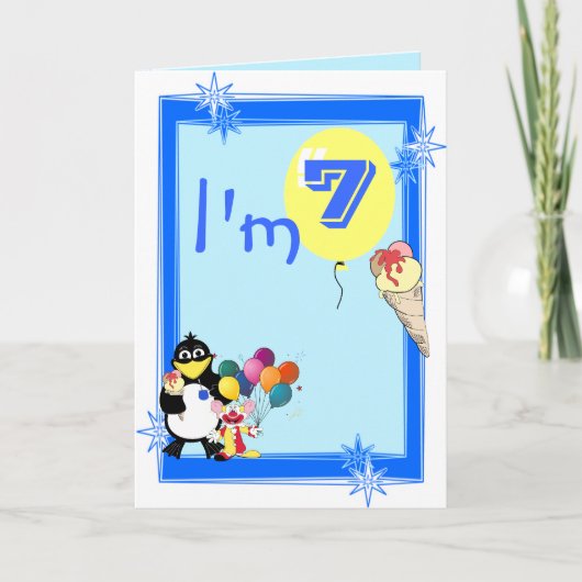 第七誕生日 カード (正面)