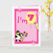 第七誕生日 カード (黄色い花)