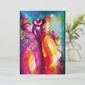 第三の仮面, 仮面舞踏会,  ゴールド 赤 黄色 青 案内状 (スタンド正面)