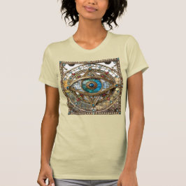 第三の眼の装飾的な窓ガラス Tシャツ