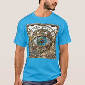 第三の眼の装飾的な窓ガラス Tシャツ