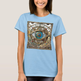 第三の眼の装飾的な窓ガラス Tシャツ