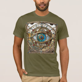 第三の眼の装飾的な窓ガラス Tシャツ