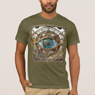 第三の眼の装飾的な窓ガラス Tシャツ