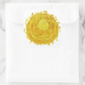 第三チャクラヒーリングアート#3 スクエアシール (バッグ)