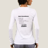 第三修正憲法抗議同意 トライブレンドTシャツ (背面)