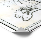 第三号島の推測図 ポスター (角)