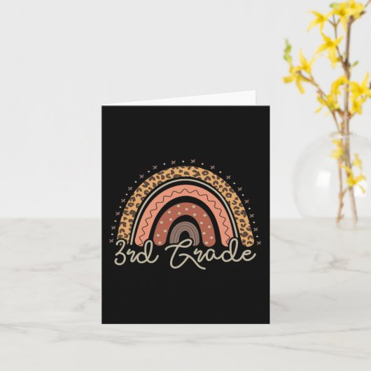 第三学年第一日新学期 カード (黄色い花)