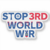 第三次世界大戦を阻止する平和 シール (正面)