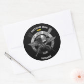 第三次部隊リコンベトナム戦争退役軍人 ラウンドシール (封筒)