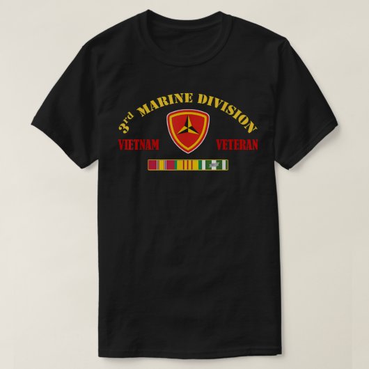 第三海洋課ベトナム退役軍人 Tシャツ (デザイン正面)