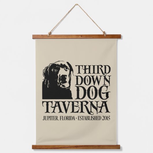 第三犬つるのタペストリー 吊り下げ型タペストリー (正面)