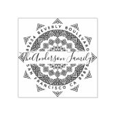 第三眼曼荼羅文字エレガント差出人住所 ラバースタンプ (インプリント)